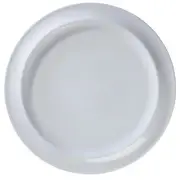 G.E.T. PA1101982524 Corona Gotas Bright White Porcelain 10" dia. Plate - 2 Doz