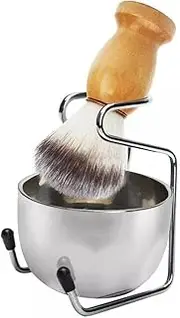 BXFGJCHH, Razor Holder Practical Men's Razor Brush Stands，Fashion Soap Bowl Shaving Brush Holder，Male Natural Boar Bristle Beard Brush Shaving Brush Kit,Shaving Razor Holders