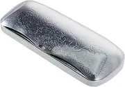 [COLLBATH] Glasses Case Men's Eyeglass Cases Glasses Travel Case Sunglass Case Hard Shell Eyeglass Case Hard Shell Eyeglass Container Case Lightweight Spectacle Cases Silver Aluminum