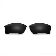 Walleva Black Polarized Replacement Lenses For Oakley Quarter Jacket Sunglasses