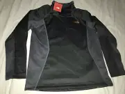 North Face 1/4 Zip Athletic Jacket Performance Pullover Mens Size Medium Black