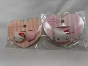 Hello Kitty Plush Elastic Hair Tie Ponytail Holder heart pink Sanrio Japan