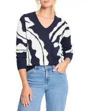 Nic+Zoe Shadow Reef Sweater
