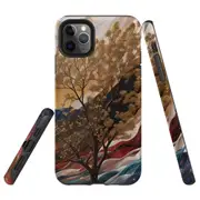For iPhone 11 Pro Max Tough Protective Cover, Mysterious Golden Tree
