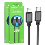 (2 Pack) BOROFONE (BX87) 1M PD Fast Charging Type C to 8 Pin Lightning Cable Data Charger Cord For Apple Devices