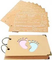 Esweny 40 Sheets Baby Shower Advice Cards Baby Prediction Cards for Baby shower Reveal Games, Baby Shower Guest Book Boy or Girl Advice and Wishes Cards