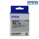 EPSON LK-4SBM 金屬銀底黑字 標籤帶 金銀系列 (寬度12mm) 標籤貼紙 S654421