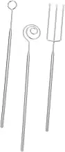 Zerodeko 3pcs Stainless Steel Chocolate Dipping Fork Set Dessert Tool for DIY Baking Candy Decoration Fondue Essential Kitchen Supplies for Truffles Pralines