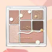 Judydoll - 7 Colors Palette - Pink Taro Grey Brown #15 Pink Taro Grey Brown - 8.5g