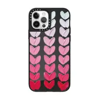 在飛比找ETMall東森購物網優惠-粉色涂抹式愛心黑色鏡面適用iphone14promax蘋果1