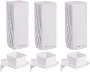 for Linksys Wall Mount Bracket by HOLACA, Wall Mount Ceiling Stand Holder for Linksys Velop Tri-Band Whole Home WiFi Mesh System (3-Pack)