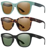 Smith Optics Caper ChromaPop Polarized Women's Soft Square Sunglasses - CPCP