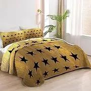 Allenjoy Queen Size Musical Prodigy Quilt Bedspreads Revolutionary Rhymer Bed Set Bedding Coverlet Fabric Washable with 2 Pillow Shams SC00281-007