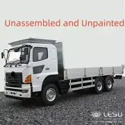1/14 LESU 6*4 RC Flatbed Truck W/Metal Chassis Motor Unpainted Lorry Model DIY