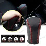 Leather Gear Head Shift Knob Cover Shift Collars Fit For Toyota Corolla Rav4 (for: Toyota)