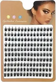 JAYIOLA Lash Clusters Comfortable Fiber Fake Lashes Wisps False Eyelashes Professional