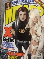 Wizard Magazine #129. June 2002. Adam Hughes X-Men Cover. Star Wars Checklist!!!