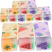 JOINPAYA 12pcs Cute Cartoon Fruit Erasers for Lovely Pencil Erasers for School Prizes Bulk Fruit Themed for Writing Drawing Activities