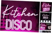 Kitchen Disco Neon Sign for Wall Decor Dimmable Pink Led Lights Kitchen disco