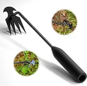 Weed Puller Tool Garden Weed Pulling Tool, Weeder Hand Tool, Portable Gardening Hand Weeding Tool, 4 Claw Steel Hand Weeder Tool, Hand Weed Hound Weed Puller for Dandelion Remove Weeds for Garden Yard