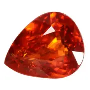 4.11 Ct. Awesome Luster Spessartite Garnet Pear Shape Cut WITH GLC CERTIFY
