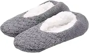 [Ipetboom] 1Pair Warm Winter Slipper Socks for Adults Cozy Skid Thick Socks with Grippers for Indoor Use for Cold Weather and Ensuring Polished Floors