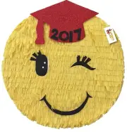 Graduation Emoticon Pinata 16" Graduation Party Favor