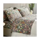 100% Egyptian Cotton Floral Printed Bed Sheets King Size,Luxury Silky Feel Te...