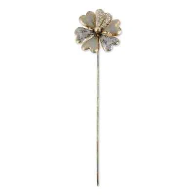 Accent Plus 34.5" Medium Iron Flower Garden Stake