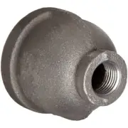 Anvil 8700134102, Malleable Iron Pipe Fitting, Reducer Coupling, 1/2" x 1/8" NPT