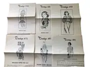 6 Send away patterns Crocheted topper coat sweater jacket , shrug , doll