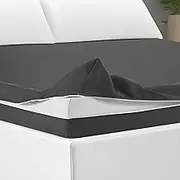 Zippered Mattress Fitted Protector Deep Mattress Encasement Soft Zipper Fitted Sheet Microfiber Bed Sheet Cover for Bed(Dark Gray,Queen,6-8in)