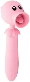 Lick N' Stick Dual Motor Vibrator with External Flicker, Pink Sex Toys For Women Vibrators For Woman Vibrator Wand Pelvic Floor Trainer Wand Vibrator Vibrating Egg Vibrating Bullet