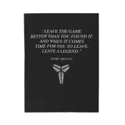 Kobe Bryant Statue Quote Plush Blanket Cozy Throw for Lakers Enthusiasts