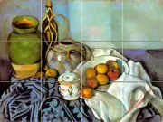 Cezanne Apples Jar Mural Ceramic Backsplash Tile #215