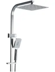 [Cefito] 10 Inch Handheld Square High Pressure Rain Shower Head Set in Chrome