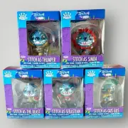 5 NIB Funko Pop Minis Disney Stitch In Costume As Simba Thumper Sebastian Beast