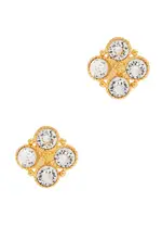 Kenneth Jay Lane Crystal-embellished Stud Earrings - Gold ONE SIZE