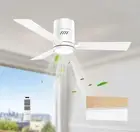 OPONL 42 Inch Ceiling Fan with LED Light + Remote Control (White)