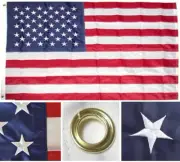 Embroidered American DOUBLE SIDED Flag 12x18in Embroidered USA BOAT CAR Flag