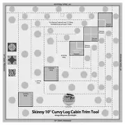 Creative Grids Skinny 10-inch Curvy Log Cabin Trim Tool (CGRJAW14)
