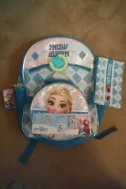 Disney Frozen, Snow Queen 5 Piece Backpack Set,New!