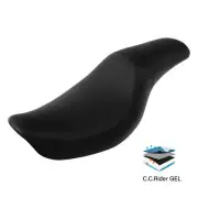 Driver Passenger Gel Seat Fit For Harley Dyna Super Glide Low Rider 2006-2017 15
