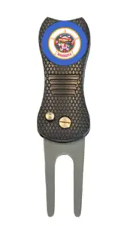 Minnesota State Flag Golf Ball Marker + Premium Switchblade Divot Tool