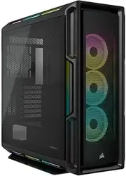CORSAIR iCUE 5000T RGB Mid-Tower ATX PC Case (208 Individually Addressable RGB LEDs, Fits Multiple 360mm Radiators, Three CORSAIR LL120 RGB Fans and COMMANDER CORE XT Controller Included) Black