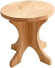 STARTIST Wood Footstool Round Foot Stool Step Stool Furniture Versatile Shoe Changing Stool Children Chair for Home Playroom Apartment