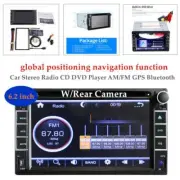 6.2" 2 Din GPS Car Stereo Radio CD DVD Player Bluetooth USB/TF/FM W/Rear Camera (for: Volvo)