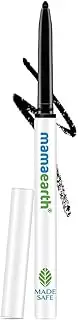 MAMAEARTH Charcoal Black Long Stay Kajal Black Retractable Waterproof, with Vitamin C & Chamomile for 11 Hour Smudge free Stay, 1 Count (Pack of 1)