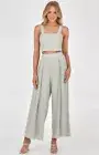 Sage Crop and Pleated Pants