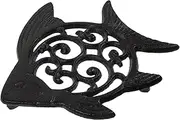 Toddmomy Cast Iron Fish Stepping Stone Stepping Stones Garden Fish Tank Gravel Garden Decor Garden Edging Garden Stepping Stones Small Stones Garden Pathway Stones Black